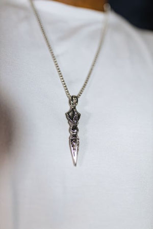 Men's Stainless Steel Buddhist Protection Amulet Dagger