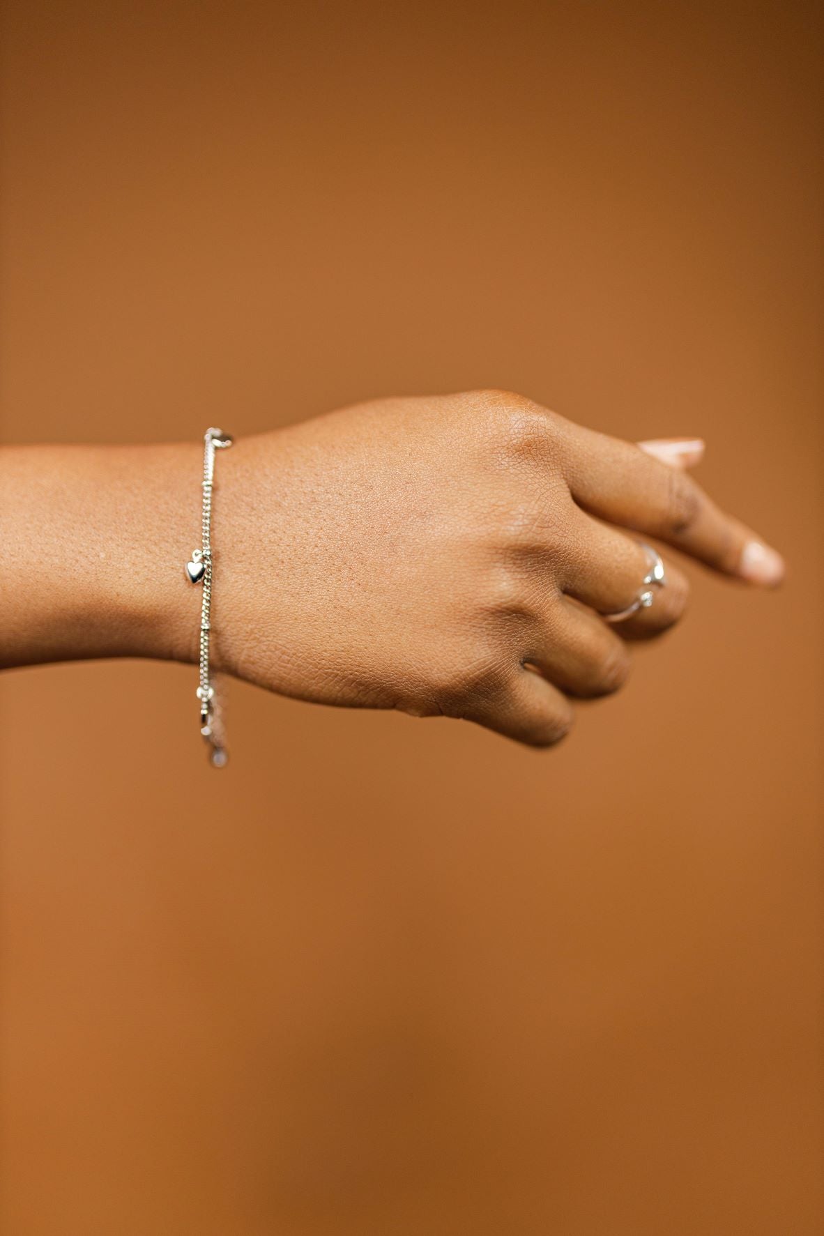 Dangling Heart Charm Bracelet