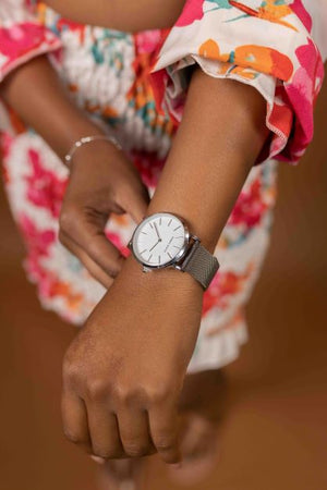 Women's Stainless Steel Mesh Bracelet Watch