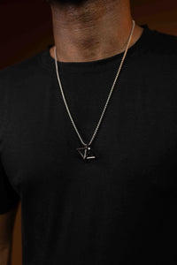 Men's Interlink Stainless Steel Chain Necklace